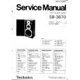 TECHNICS SB-3670 Service Manual